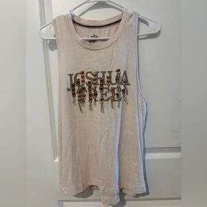 Pilrco women’s cream tank twist back Med